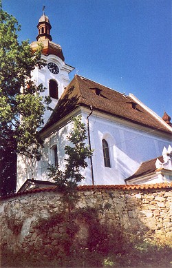 Parochial church in Horní Dvořiště, source: Gedenkbuch für die Pfarrgemeinde Oberhaid, Felix und Marianne Denkmayr,  1999, ISBN - 3 - 901838 - 60 - 0 