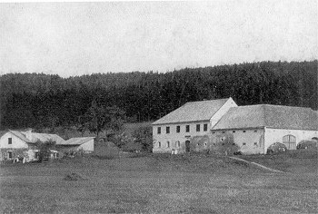 The house and workshop of Valentin Auer  - the hammerman, source: Böhmerwaldheimat, Fanny Greipl, 1990, ISBN - 3 - 9802353 - 1 - 9 