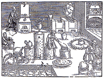 Acid-test workshop (according to Lazarus Ercker). Sebald Mattighofer probably got around a very similar place. 