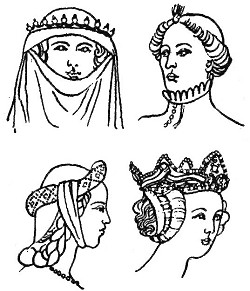 A few period hair-styles, source: Toulky českou minulostí II, Petr Hora, 1991, ISBN - 80 - 208 - 0111 - 1 