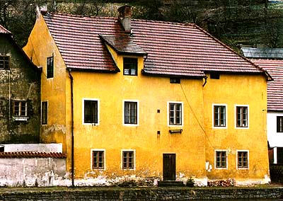 Rybářská no. 6, view from the Vltava River 