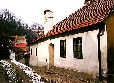 Rybářská Nr. 7, Ansicht von der Gasse 