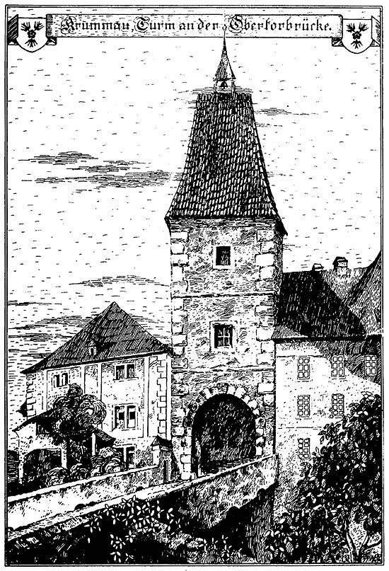 Horní brána (Obertor), Rudolf Thür, Zeichnung aus den Jahren 1914 - 1916