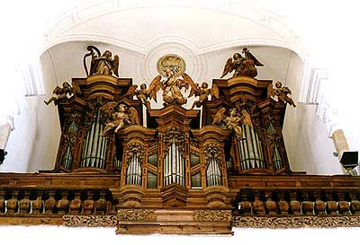 Organum Hydraulicum, Baroque organ of  A. Starck in Zlatá Koruna 